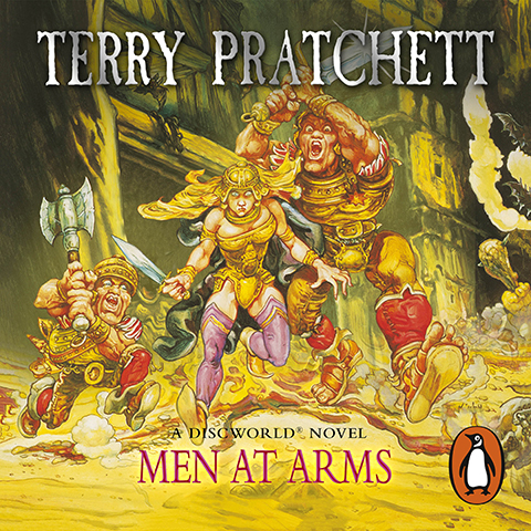 Men At Arms Audio Book Cover by Terry Pratchett