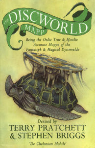 The Discworld Mapp Paperback Book Cover by Terry Pratchett