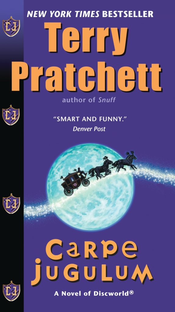 Carpe Jugulum US Paperback Book Cover by Terry Pratchett