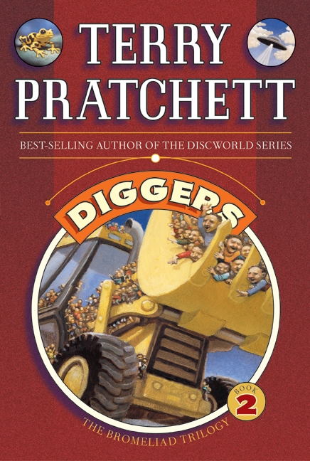 Diggers US Paperback Book Cover by Terry Pratchett