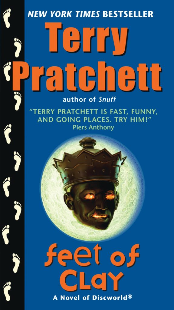 Feet of Clay US Paperback Book Cover by Terry Pratchett