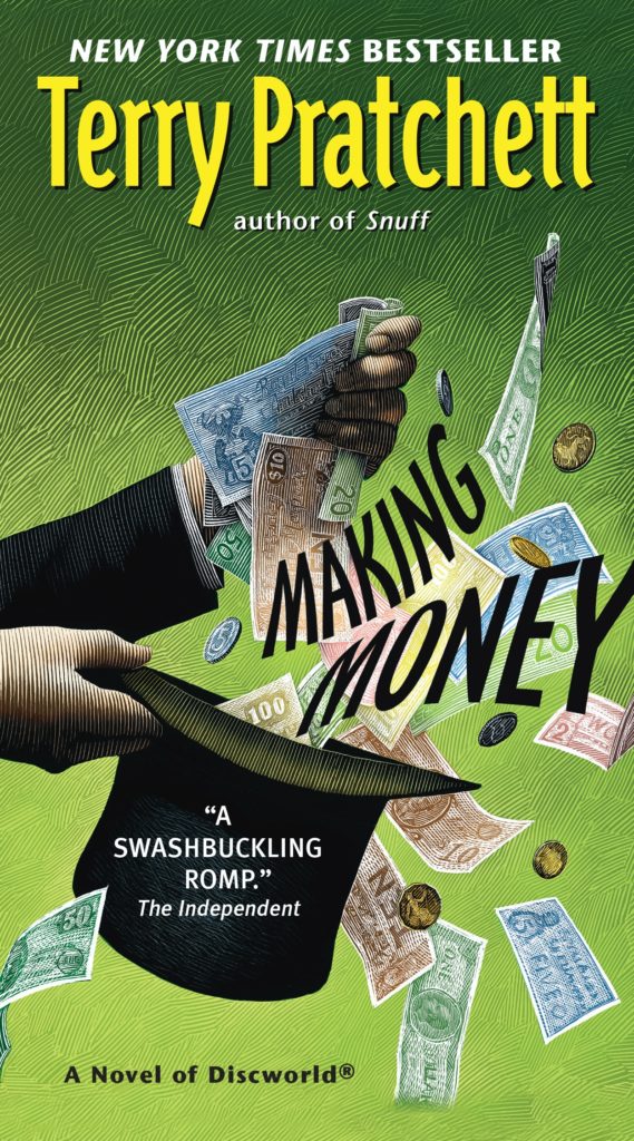 Making Money US Paperback Book Cover by Terry Pratchett