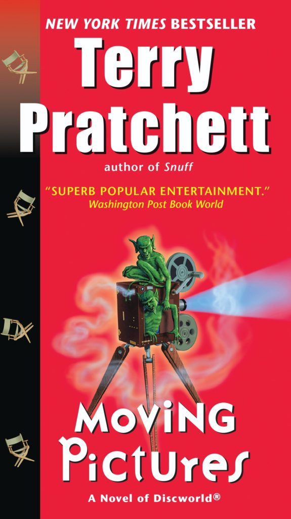 Moving Pictures US Paperback Book Cover by Terry Pratchett