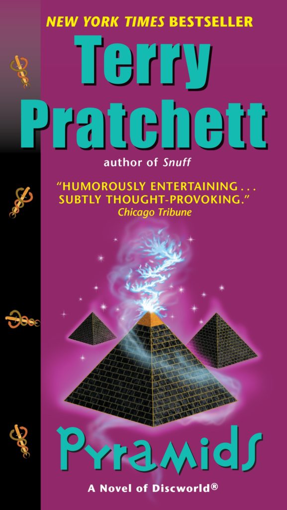 Pyramids US Paperback Book Cover by Terry Pratchett