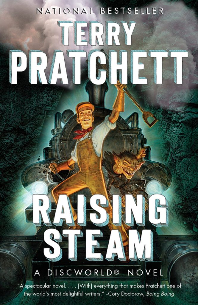 Raising Steam US Paperback Book Cover by Terry Pratchett