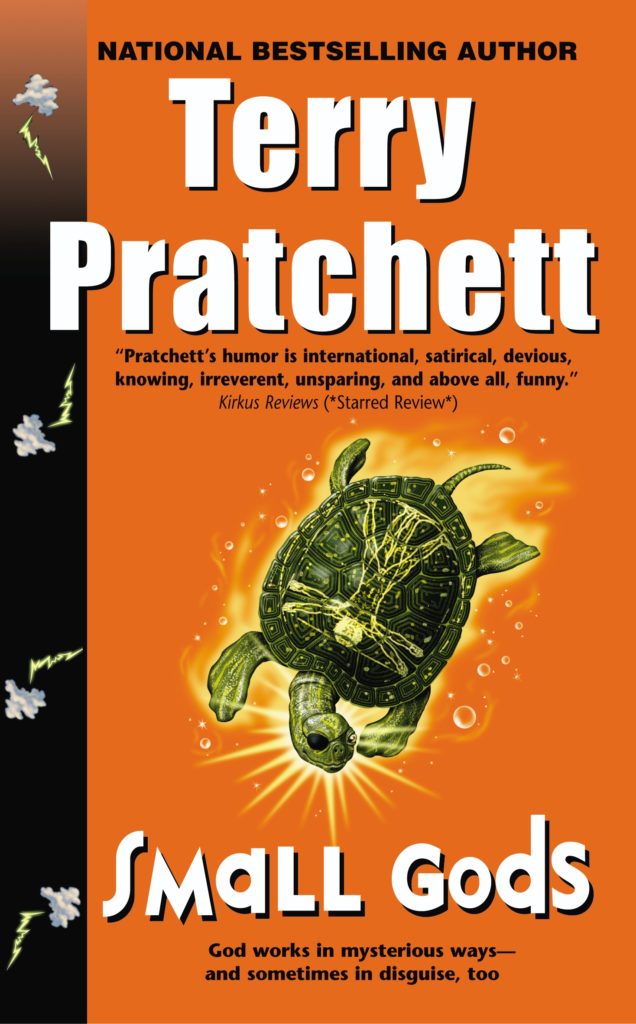 Small Gods US Paperback Book Cover by Terry Pratchett