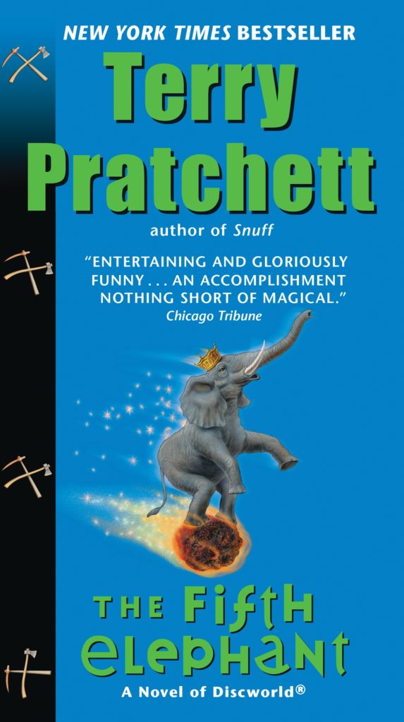 The Fifth Elephant US Paperback Book Cover by Terry Pratchett