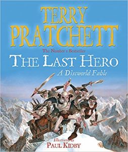 The Last Hero Paperback Book Cover by Terry Pratchett