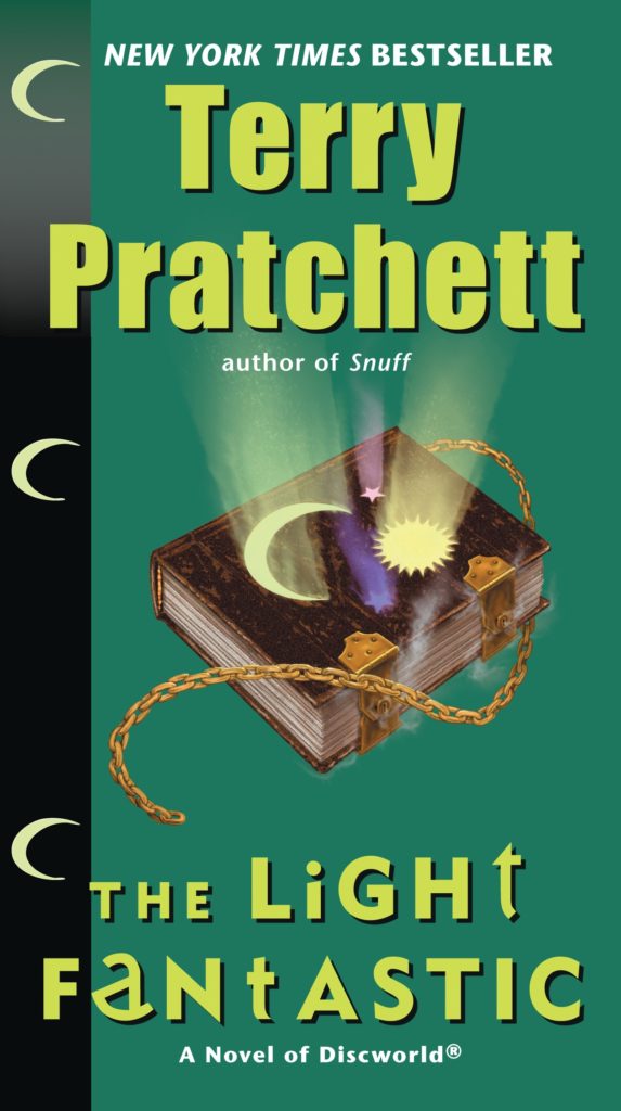 The Light Fantastic US Paperback Book Cover by Terry Pratchett