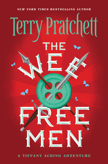 The Wee Free Men US Paperback Book Cover by Terry Pratchett