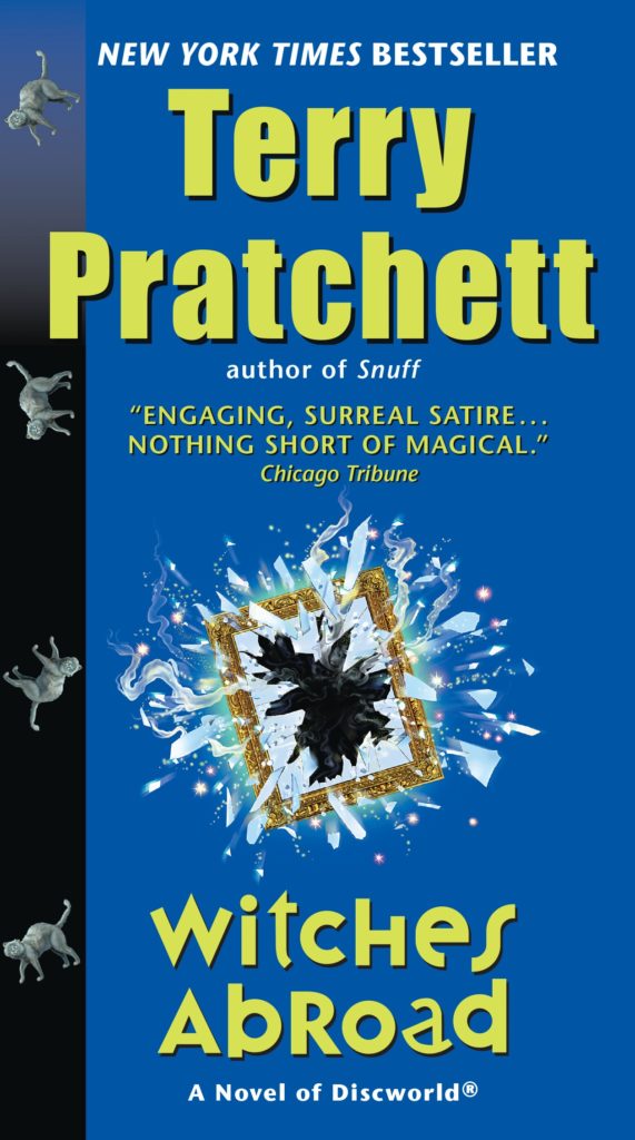 Witches Abroad US Paperback Book Cover by Terry Pratchett