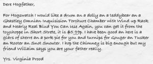 A letter to the Hogfather